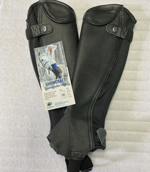 Showcraft Kids Grained Leather Gaiters