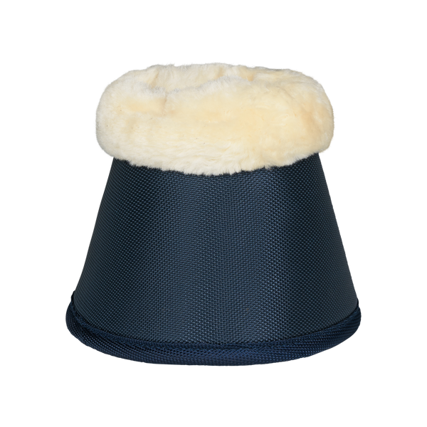 Horze Lincoln Bell Boots with Fur Navy