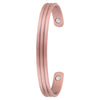 Two Pressed Lined Copper Bangle
